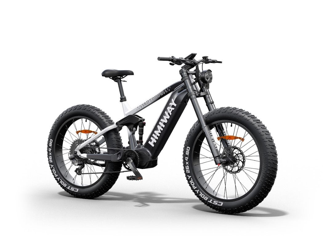 Samson Himiway Cobra D7 Pro Electric Bicycle 48V 1000W 20 MPH Full Suspension 26" Super Fat Tire New - HMW-D7PRO-BK-US