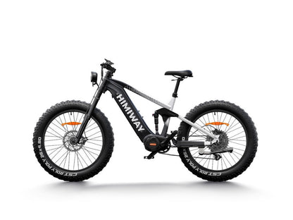 Samson Himiway Cobra D7 Pro Electric Bicycle 48V 1000W 20 MPH Full Suspension 26" Super Fat Tire New - HMW-D7PRO-BK-US