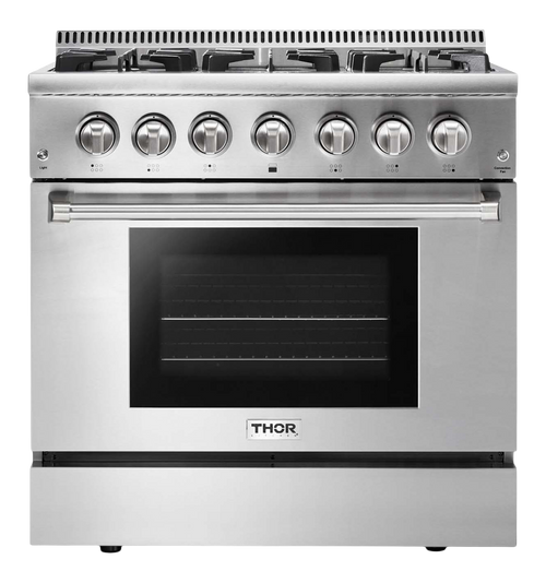 THOR Kitchen 36-Inch Dual Fuel Range - Professional - HRD3606U