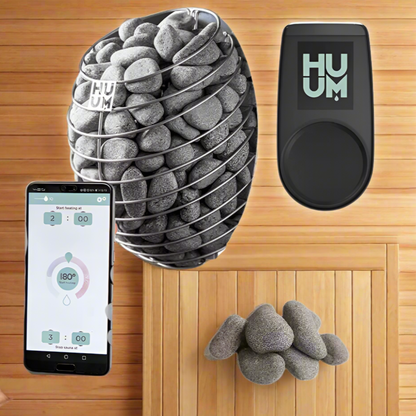 Harvia HUUM DROP Series 6.0kW Sauna Heater Package with  - DROP 6STU Pkg