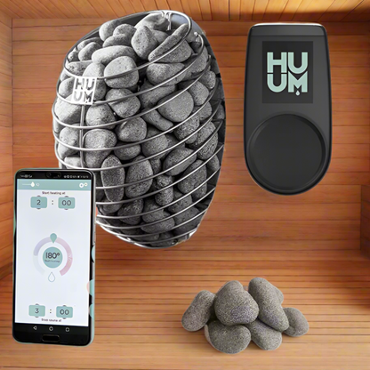 Harvia HUUM Series  Sauna Heater Package with UKU Wi Fi - DROP 9STU Pkg