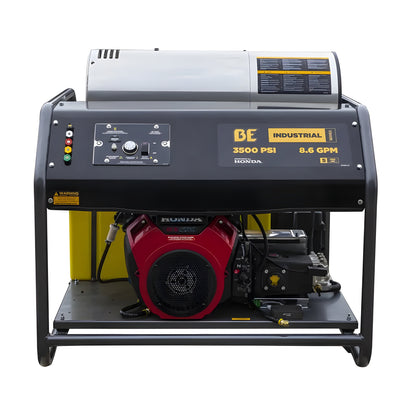 BE Power 3,500 PSI - 8.5 GPM Hot Water Pressure Washer Honda GX690 Engine and AR Triplex Pump - PowerGen USA - HW3524HA12V