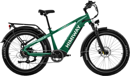 Samson Himiway Zebra D5 Electric Bicycle 48V 750W 20 MPH Torque Sensor 26" Fat Tire New - HMW-D5-GY-SO-US