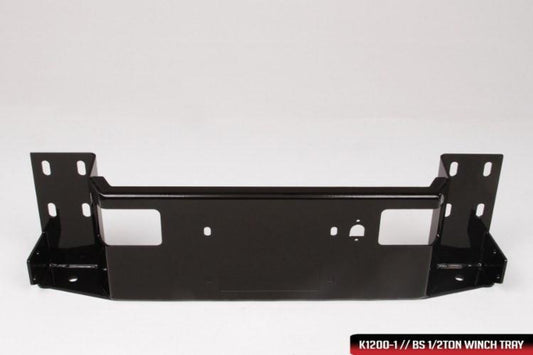 Fab Fours TT07-K1862-1 Toyota Tundra 2007-2013 Black Steel Front Bumper Pre-Runner Guard with Tow Hooks