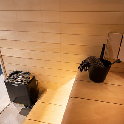 Harvia KIP80B Series 8kW Sauna Heater, Built-In Controls, Black