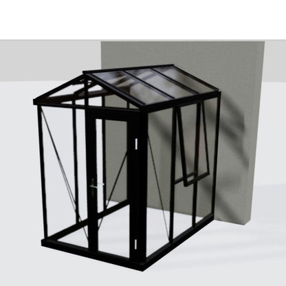 Janssens Helios Urban Glass Greenhouse/Portico Kit With 4mm Tempered Glass Glazing -CUSTOM-HELIOS-LBV694