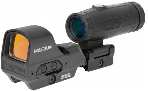 Holosun Green 2 MOA Dot & 65 MOA Circle Sight  with 3X Magnifier - HE510C-GR+HM3X-COMBO