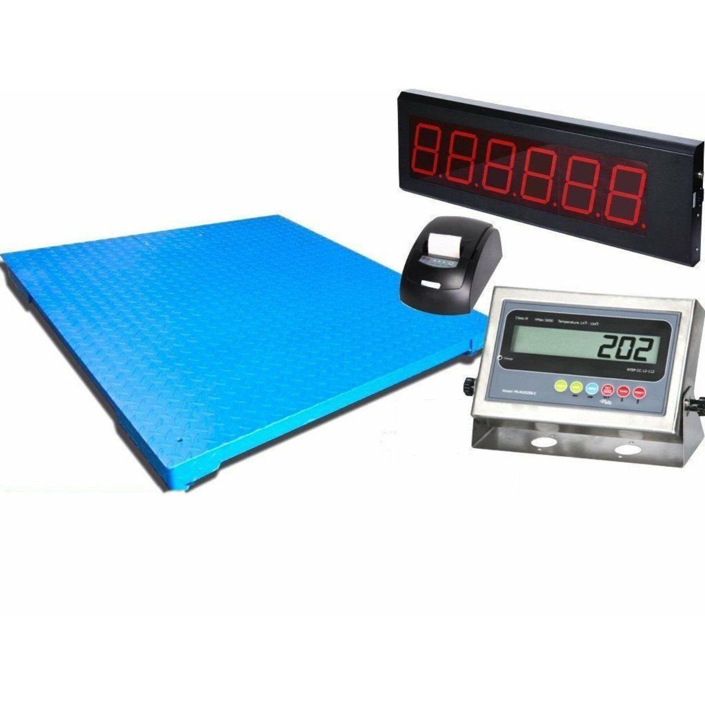 Adam Equipment Prime Scales 48" x 48" Industrial Floor Scale Selleton with Printer & Scoreboard - IF_224ACEF-1