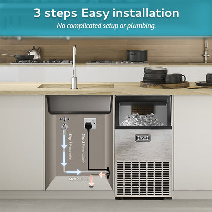 Euhomy Lucid M1 Cube Commercial Ice Maker