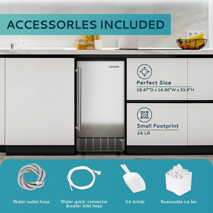 Euhomy Lucid S2 Cube Commercial Ice Maker