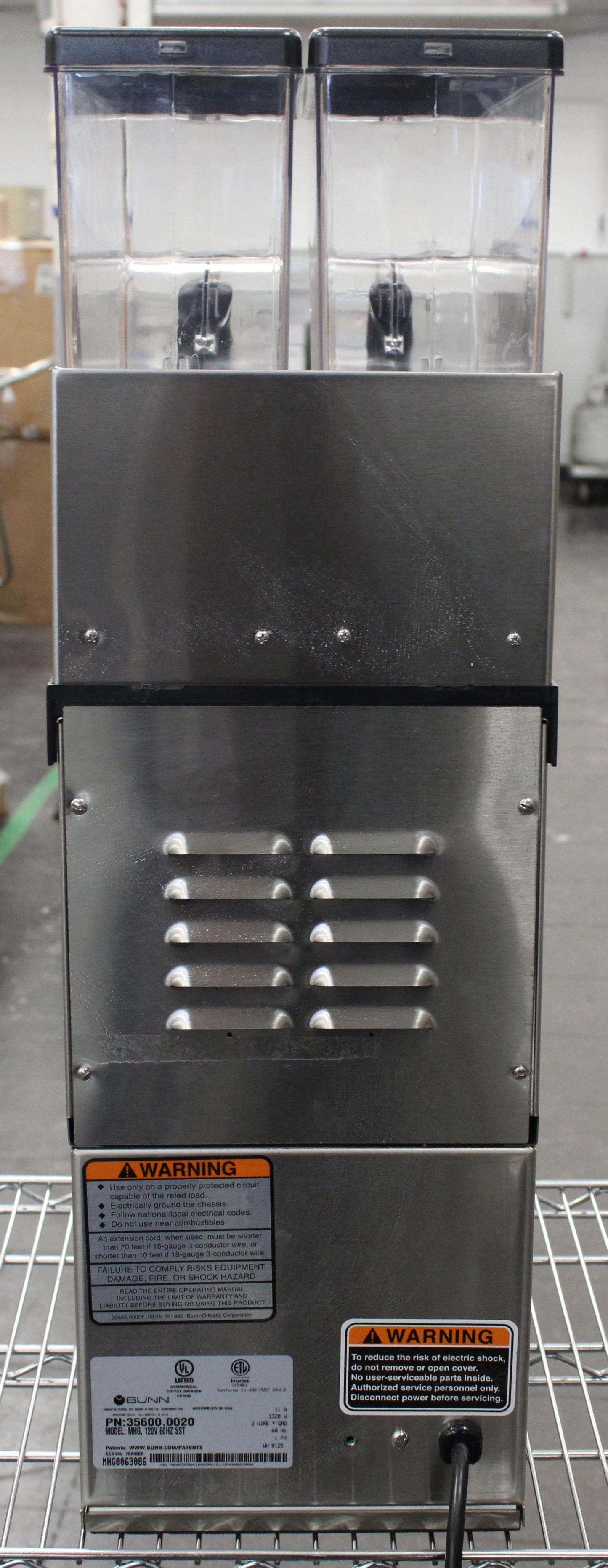 Bunn 35600.0020 *Open Box* Multi-Hopper Grinder & Storage System (#3129)
