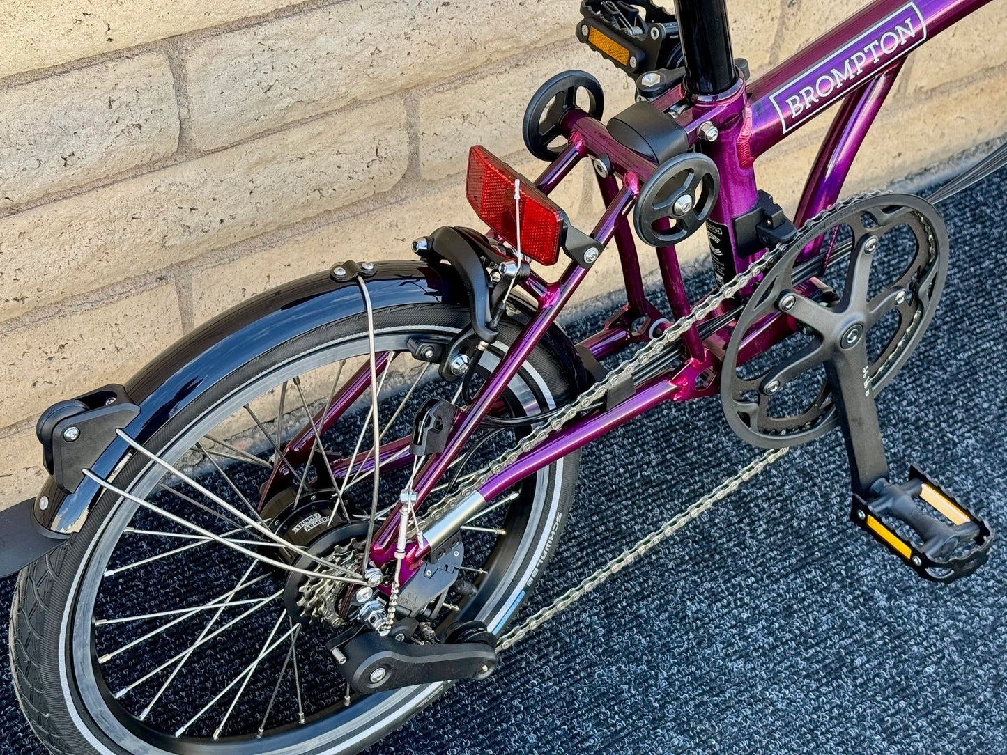 Brompton C Line High-HB Amethyst Lacquer "Mini-Marred"