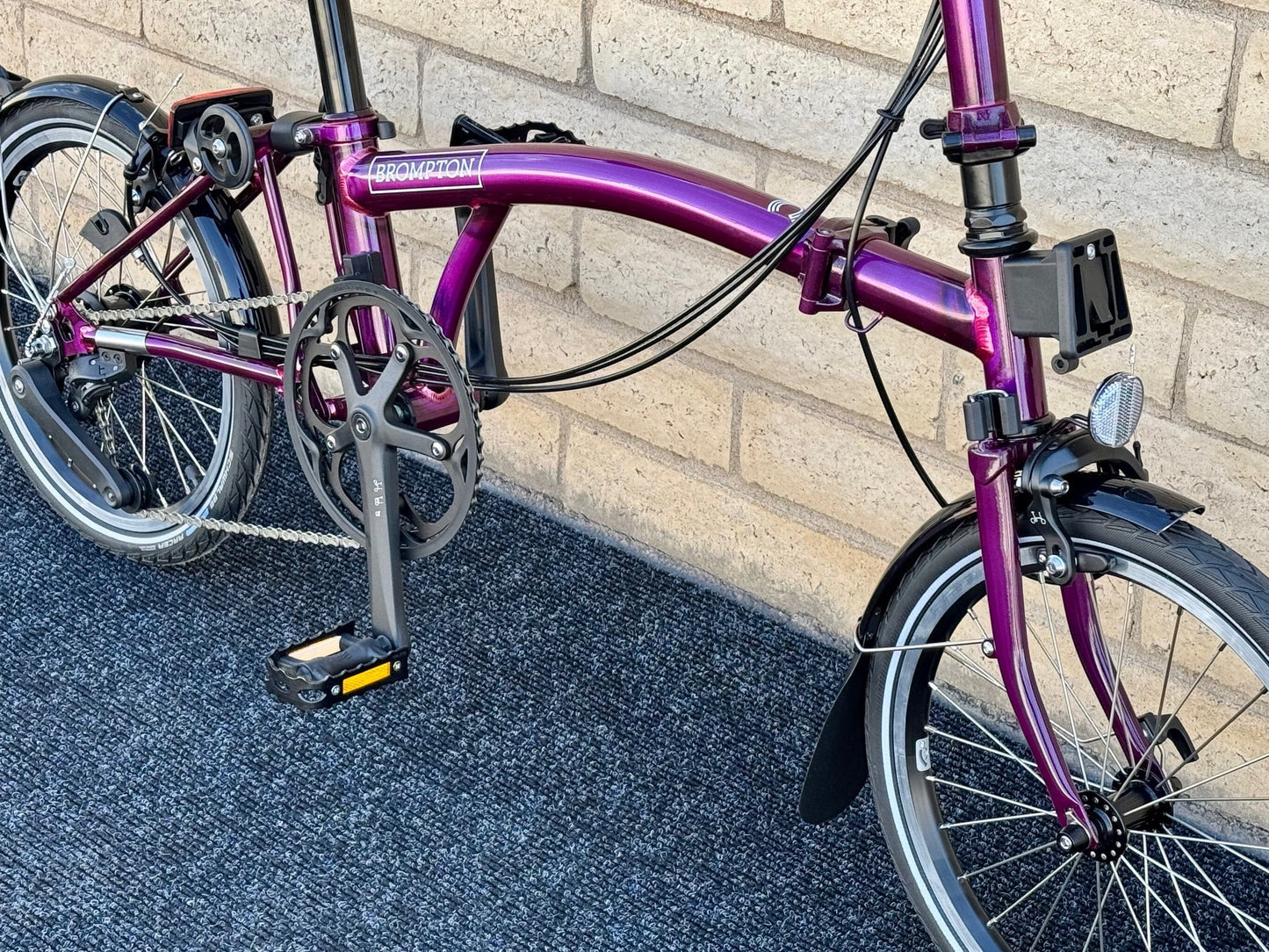 Brompton C Line High-HB Amethyst Lacquer "Mini-Marred"