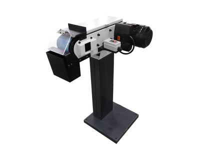 Kaka Industrial BG-4 Belt Grinder, 4 x 48 in Belt Sande, Wheel Metal Belt Grinder/Sander, Sander with Cast Iron Base, High Speed Belt Grinder 110V-60HZ-1PH - 189021V110