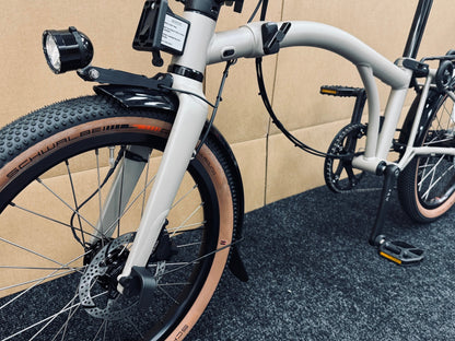 Brompton Venture G Line Alfine 11-Speed Trail Dust White Medium or Large