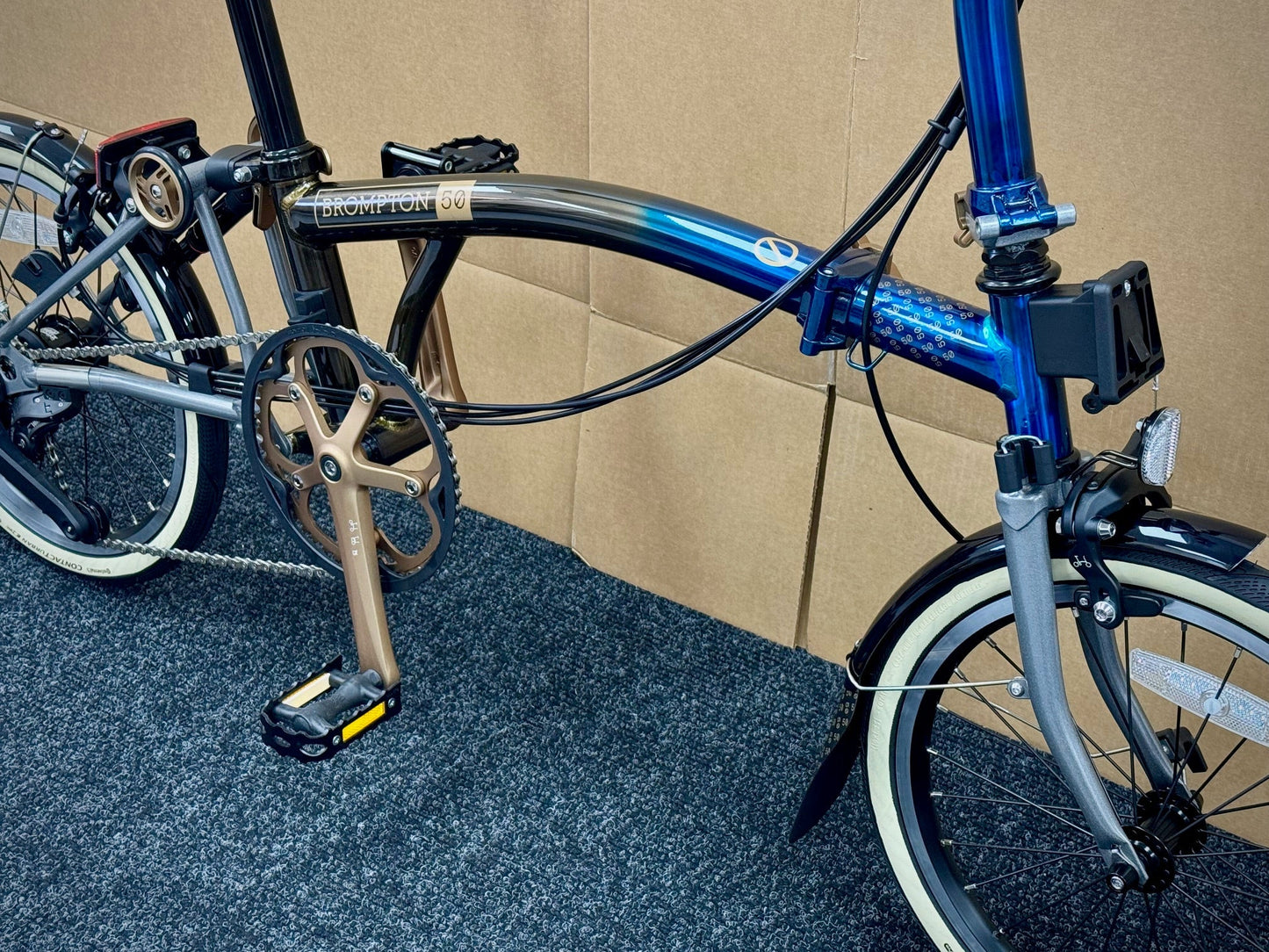 Brompton 1975 Anniversary Edition C Line 12-Speed Mid-HB WITH BAGS!