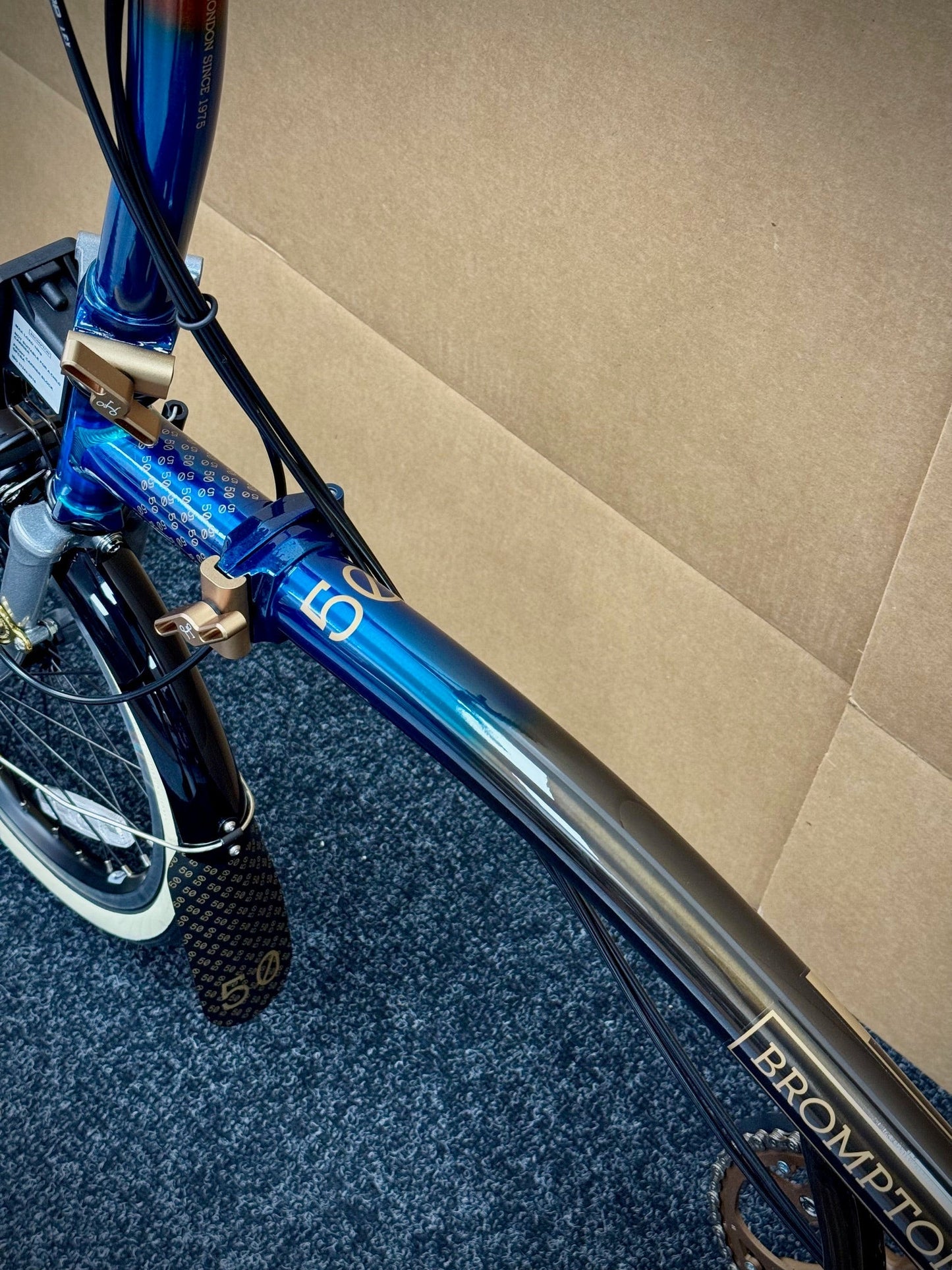 Brompton 1975 Anniversary Edition C Line 12-Speed Mid-HB WITH BAGS!