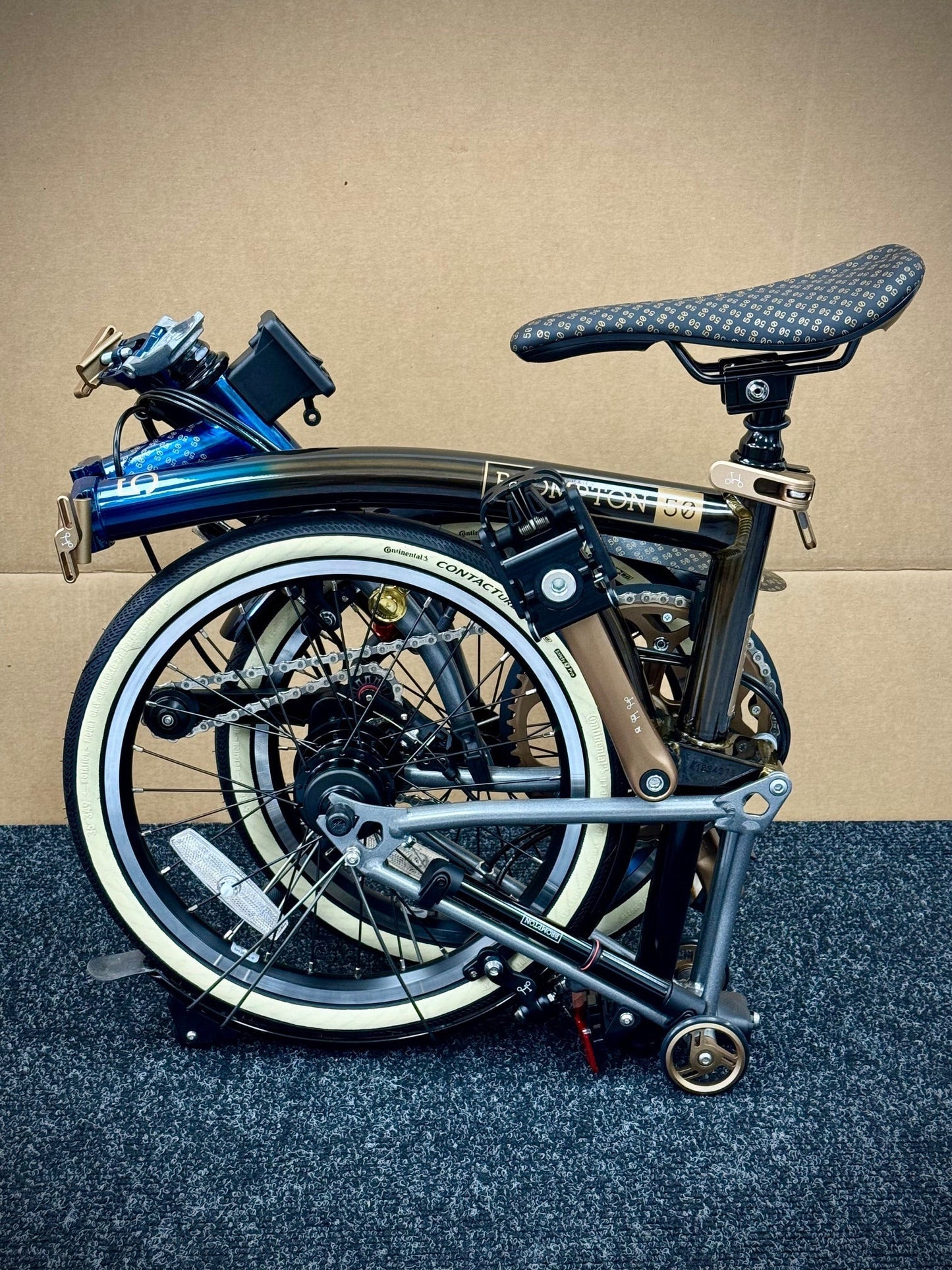 Brompton 1975 Anniversary Edition C Line 12-Speed Mid-HB WITH BAGS!