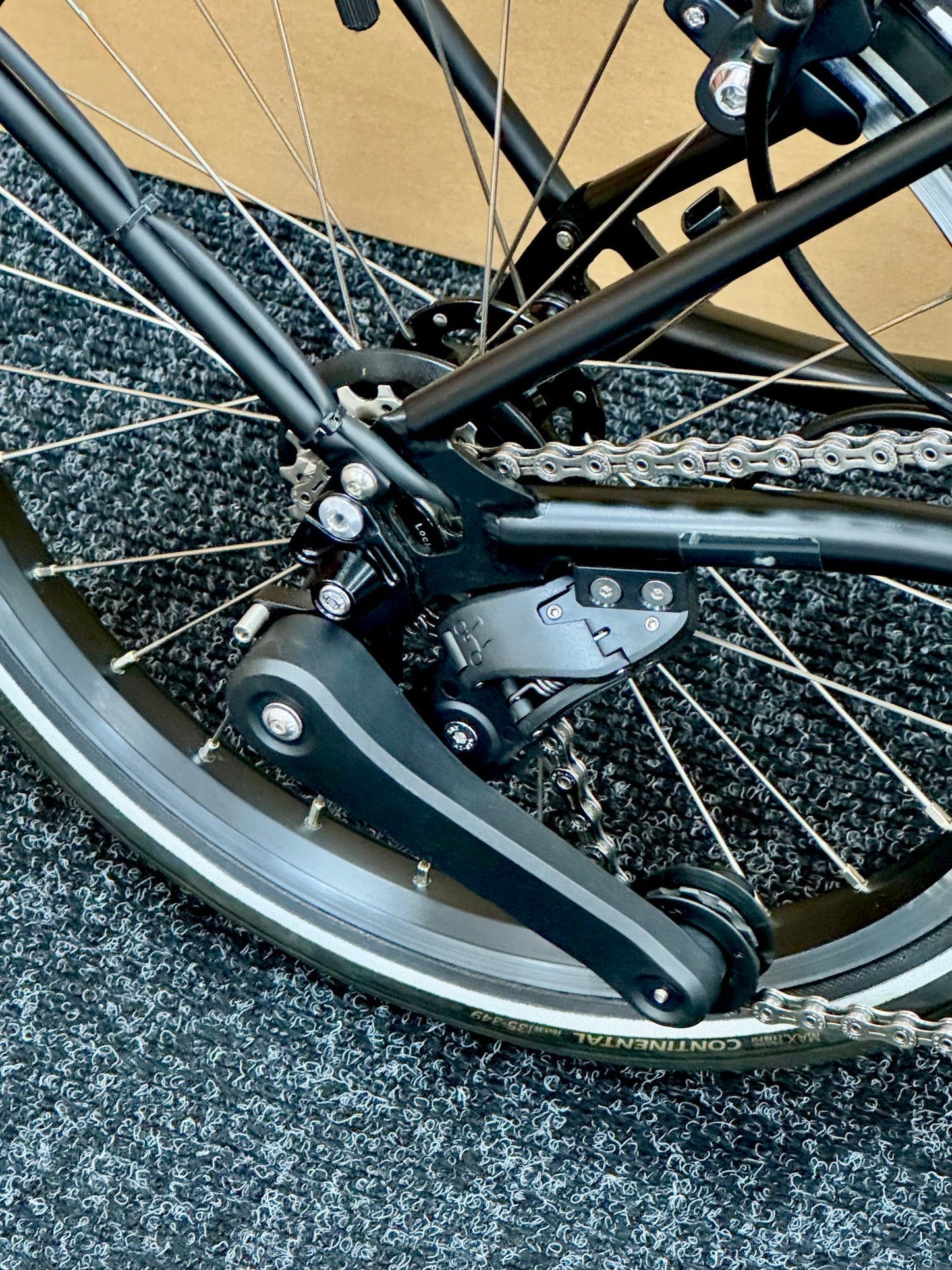 Brompton Pre-Owned P Line 4-Speed Electric Black Metallic