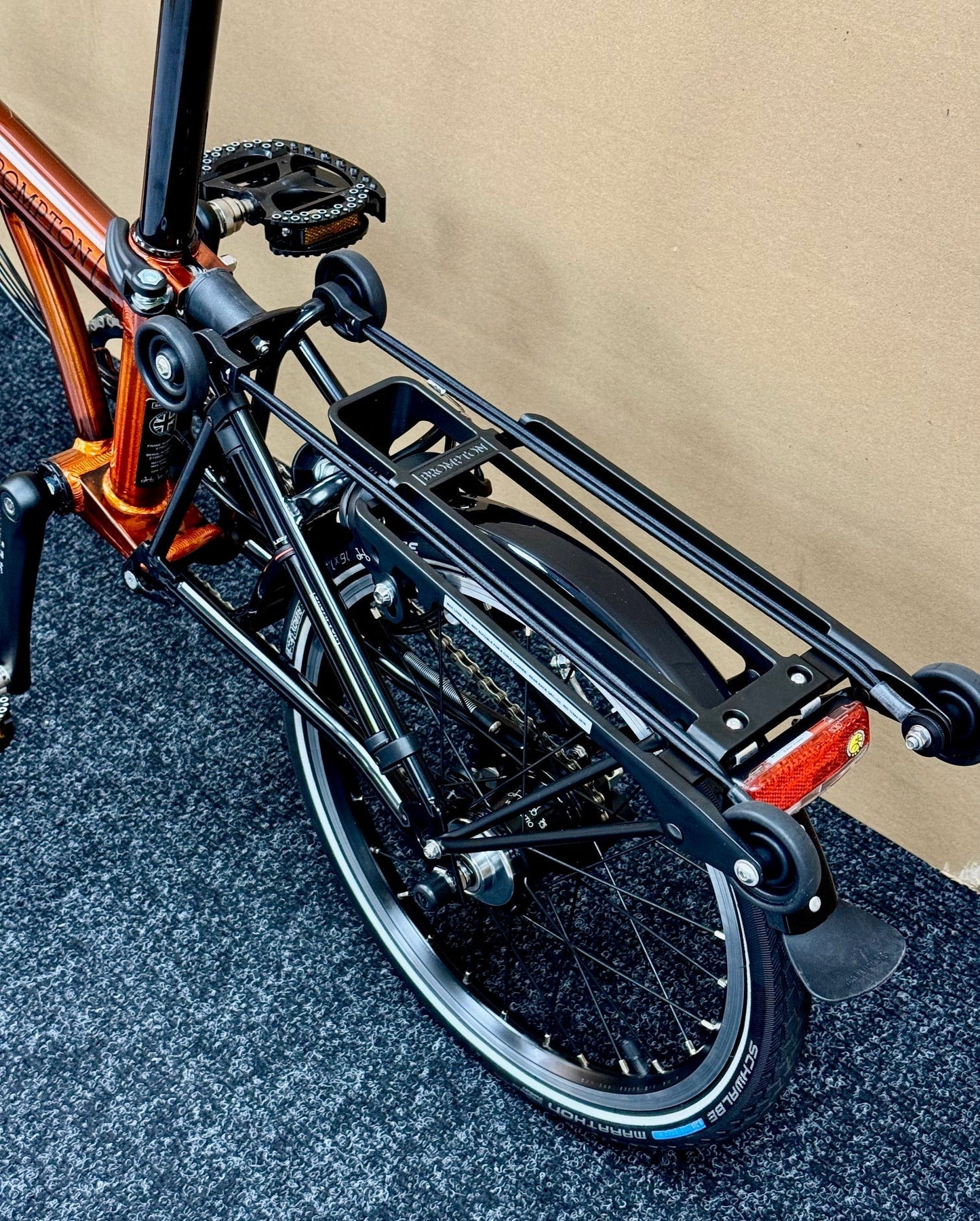 Brompton Pre-Owned Superlight High-HB 6-Speed Flame Lacquer