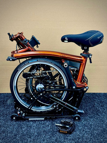 Brompton Pre-Owned Superlight High-HB 6-Speed Flame Lacquer