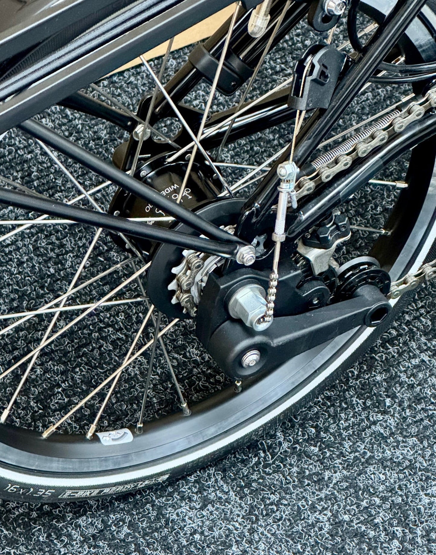 Brompton Pre-Owned Superlight High-HB 6-Speed Flame Lacquer
