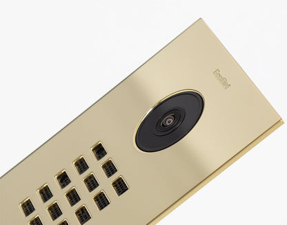 DoorBird D2101V IP Video Door Station, 1 Call Button in Brass