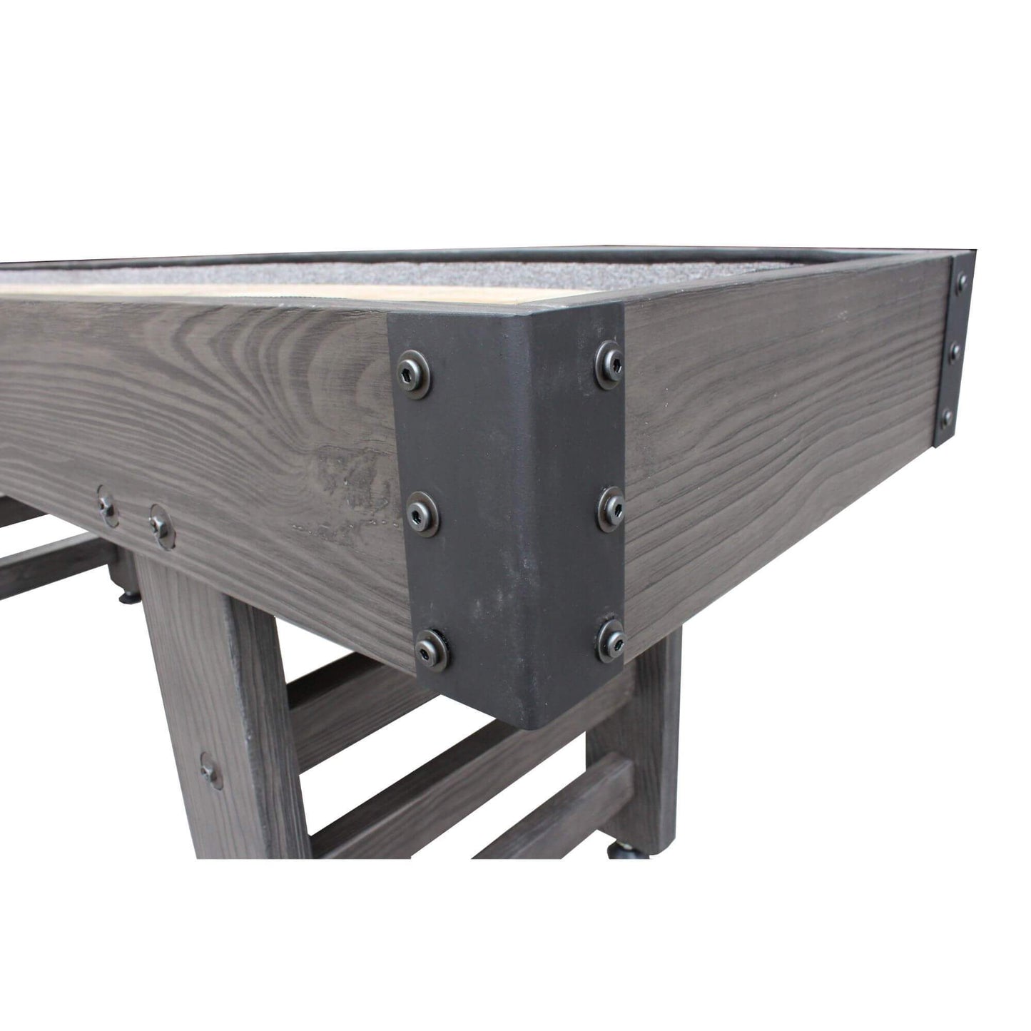 Playcraft Saybrook Midnight Shuffleboard Table in Gray - SHSAYMID12