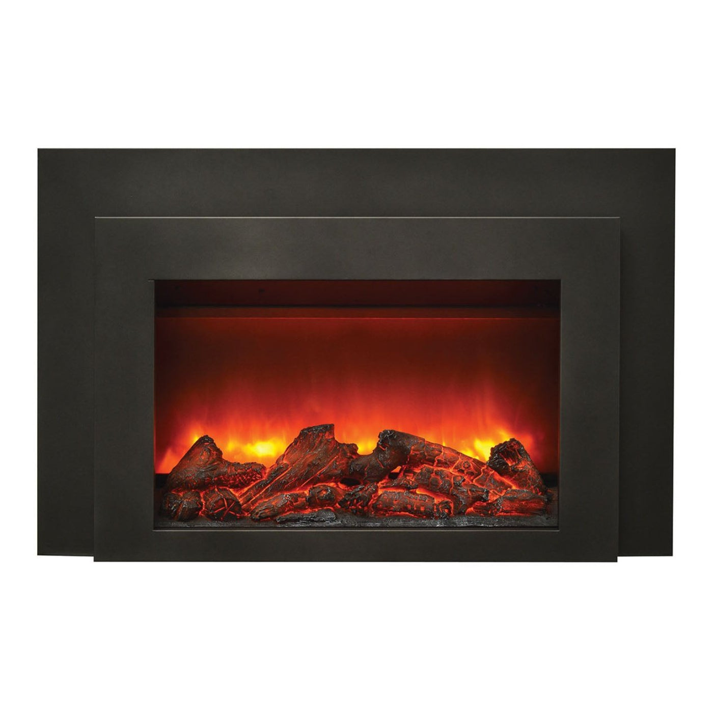 Sierra Flame Electric Insert with Dual Steel Surround Fireplace - INS-FM-30