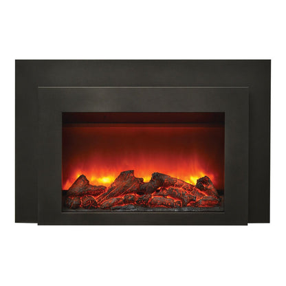 Sierra Flame Electric Insert with Dual Steel Surround Fireplace - INS-FM-30