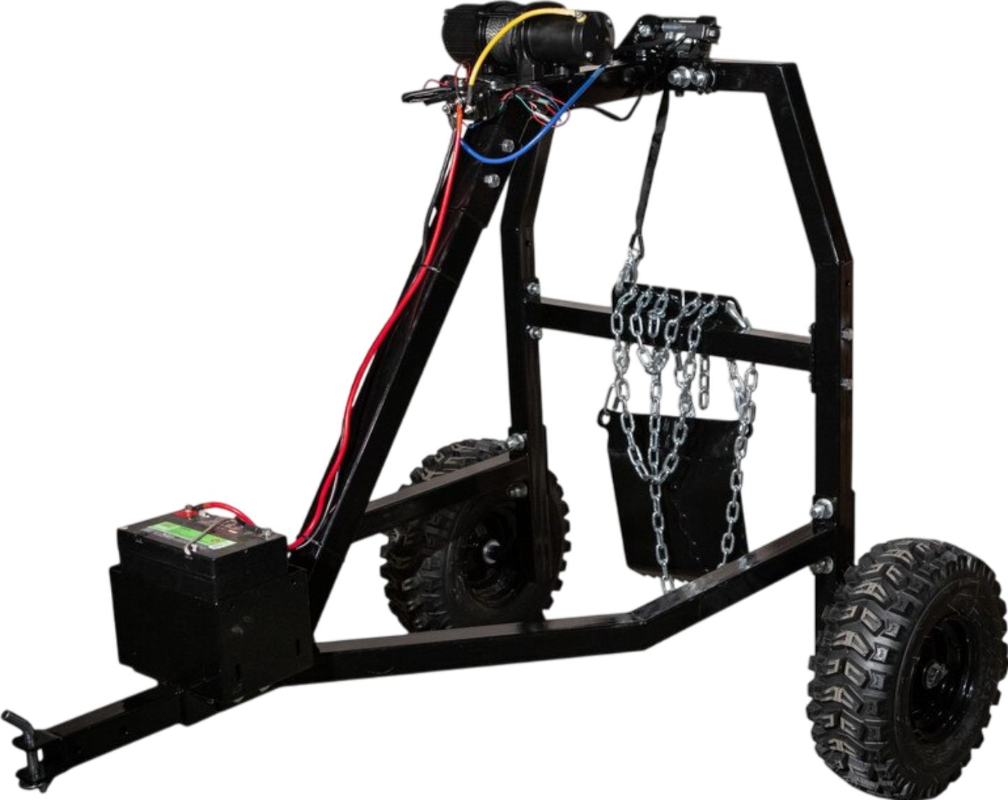 MotoAlliance Impact Implements Log Hauler 1500 Lbs Capacity with Viper Winch New - IP4424_MD4500_BK