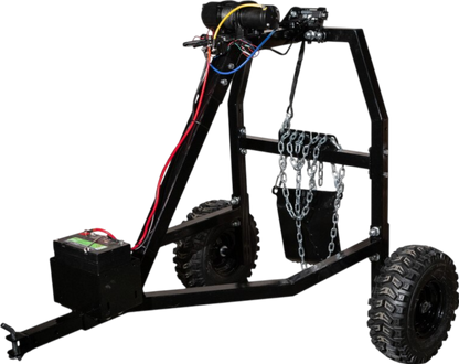 MotoAlliance Impact Implements Log Hauler 1500 Lbs Capacity with Viper Winch New - IP4424_MD4500_BK