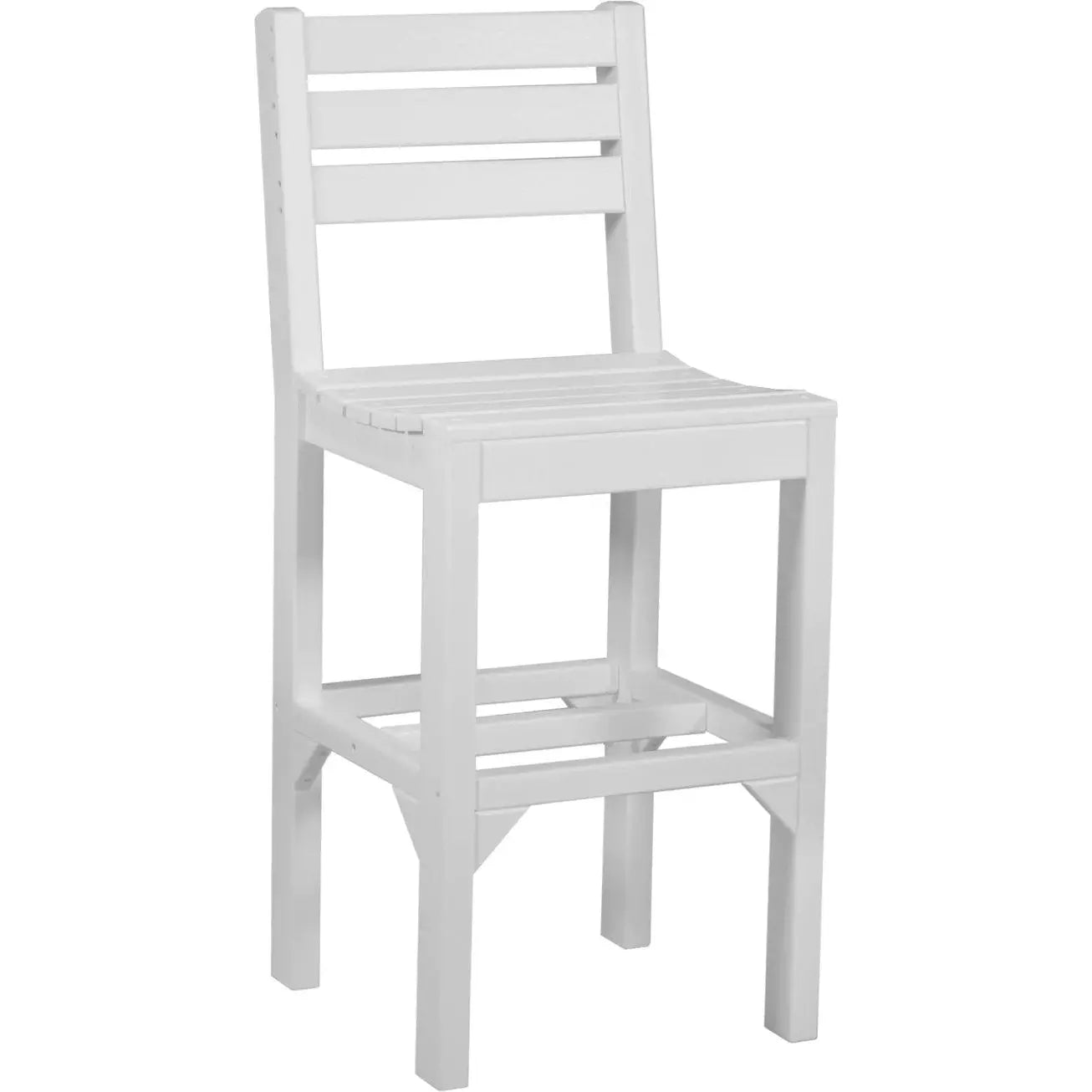 LuxCraft Outdoor Bar Height Island Poly Side Chair