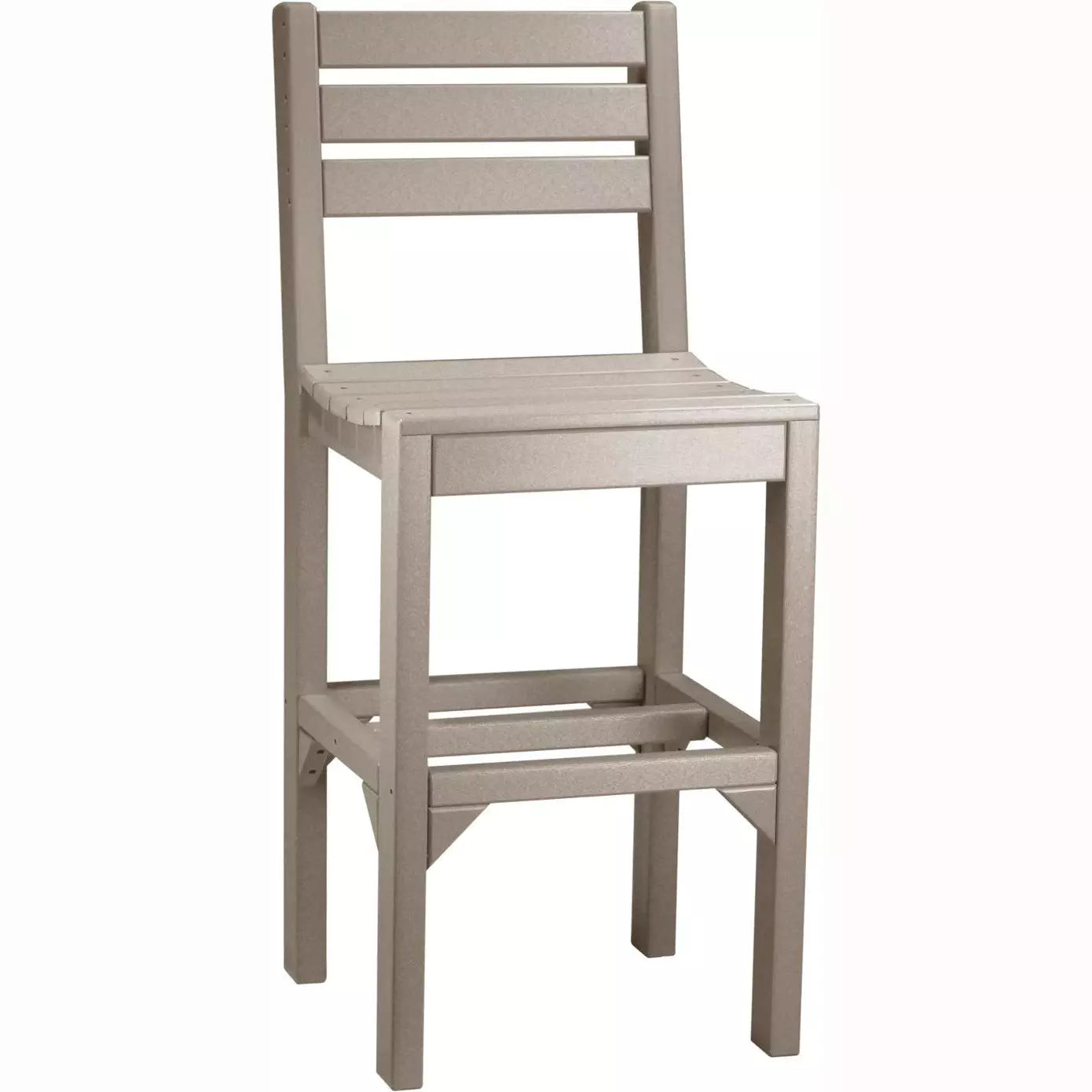 LuxCraft Outdoor Bar Height Island Poly Side Chair