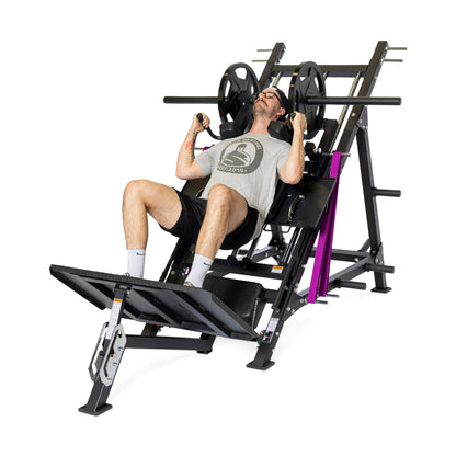 Bells Of Steel 2-in-1 Iso Leg Press & Hack Squat Machine / The Juggernaut - ISO-LPHSQ-MA-SET