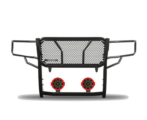 RU-TOTU07-B-PLR Black Horse Rugged Heavy Duty Grille Guard Kit - BLKRUTOTU07BP