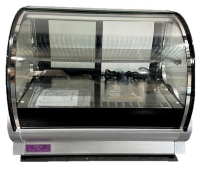 Chef AAA W Curved Glass Countertop Heated Display Case - WTCH-120