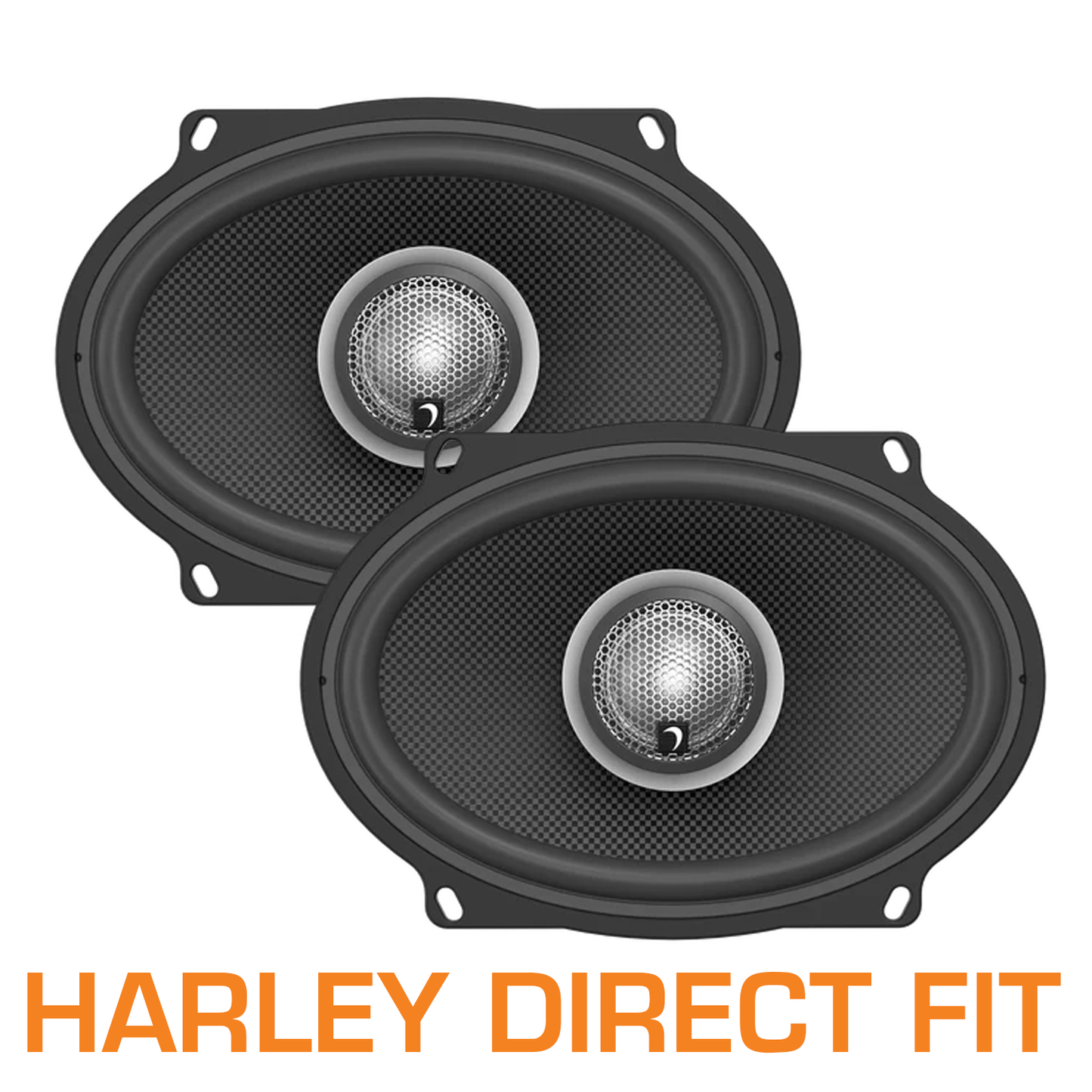 Diamond Audio 5"x7" 2-Way Harley-Davidson Direct Replacement Speakers (2Ω)- HXM57F2BK