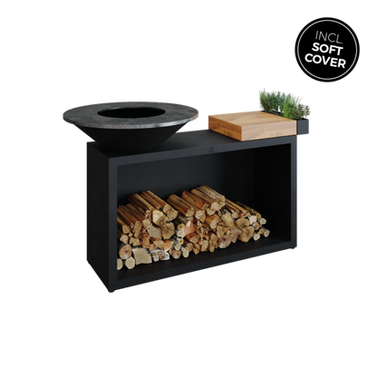 OFYR Island Black 85 Teak Wood - OIB-85-TW