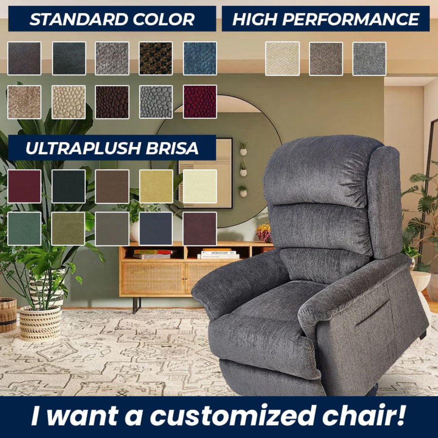 UltraComfort UC559-L Polaris 2 Zone Zero Gravity Lift Chair - UC559-LAR-DSC-AWI