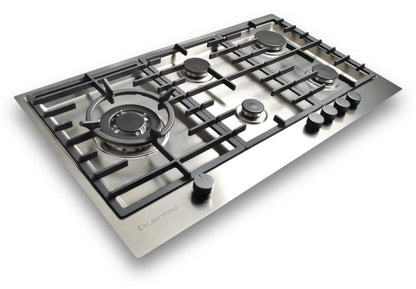Kleenmaid GCT9030 90cm Stainless Steel Gas Cooktop - GCT9030