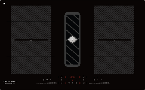 Kleenmaid 90cm wide Induction Cooktop with Integrated Air Extraction System - ICTFX9042