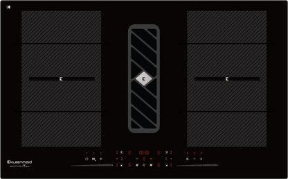 Kleenmaid 90cm wide Induction Cooktop with Integrated Air Extraction System - ICTFX9042