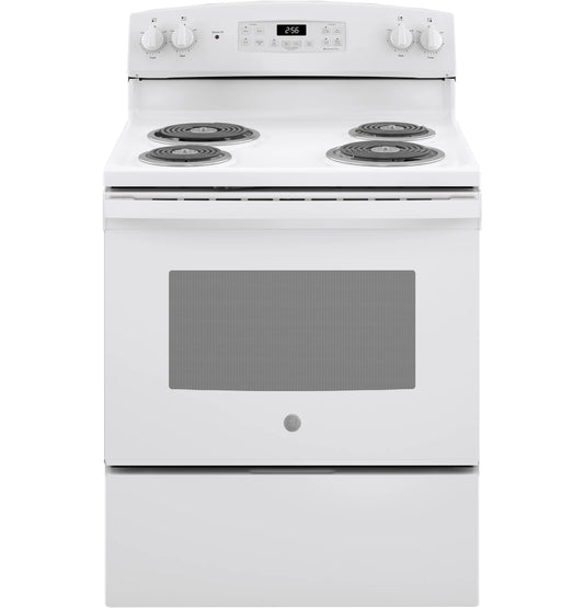 GE Appliances 30" Free-Standing Self-Clean Electric Range White - JB256DMWW