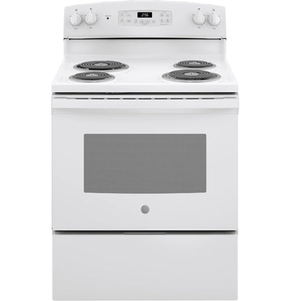 GE Appliances 30" Free-Standing Self-Clean Electric Range White - JB256DMWW