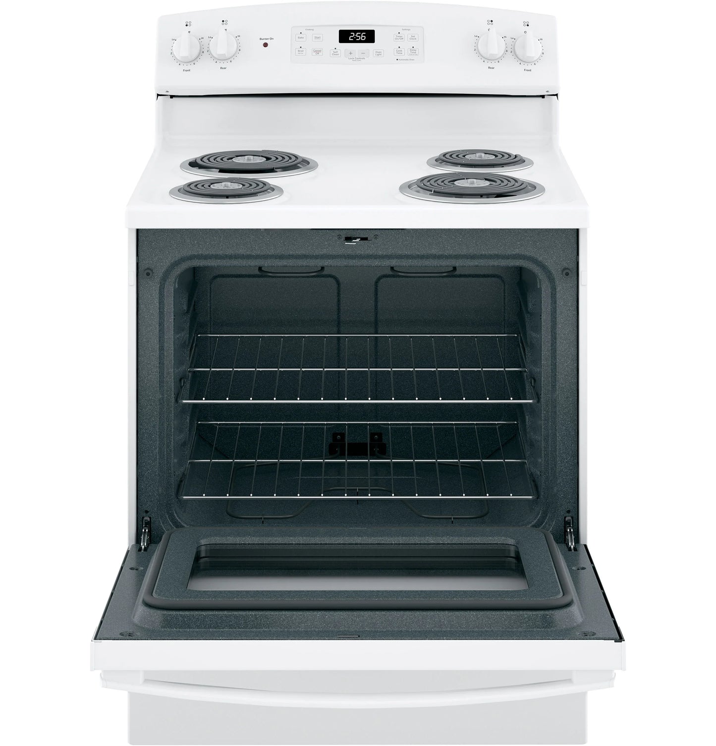 GE Appliances 30" Free-Standing Self-Clean Electric Range White - JB256DMWW