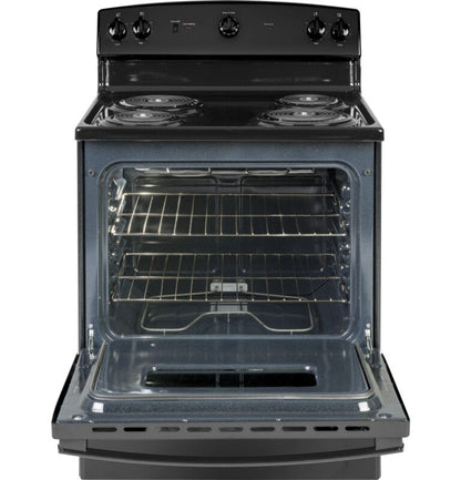 GE Appliances 30" Free-Standing Electric Range Black - JBS160DMBB