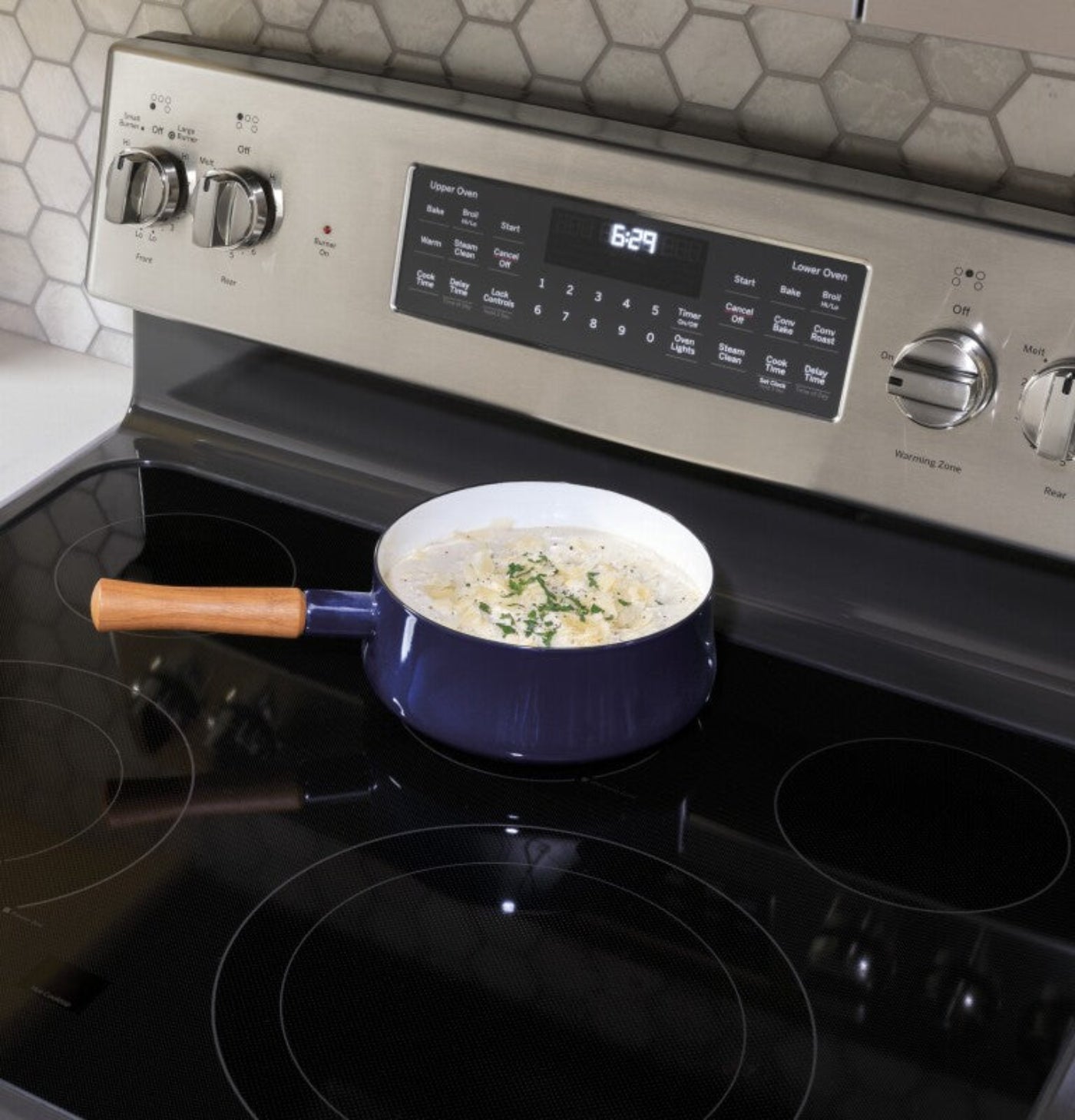 GE Appliances 30" Free-Standing Electric Double Oven Convection Range Stainless Steel/Gray - JBS86SPSS