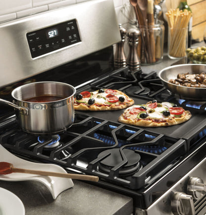 GE Appliances 30" Free-Standing Gas Range Stainless Steel/Black - JGBS66REKSS