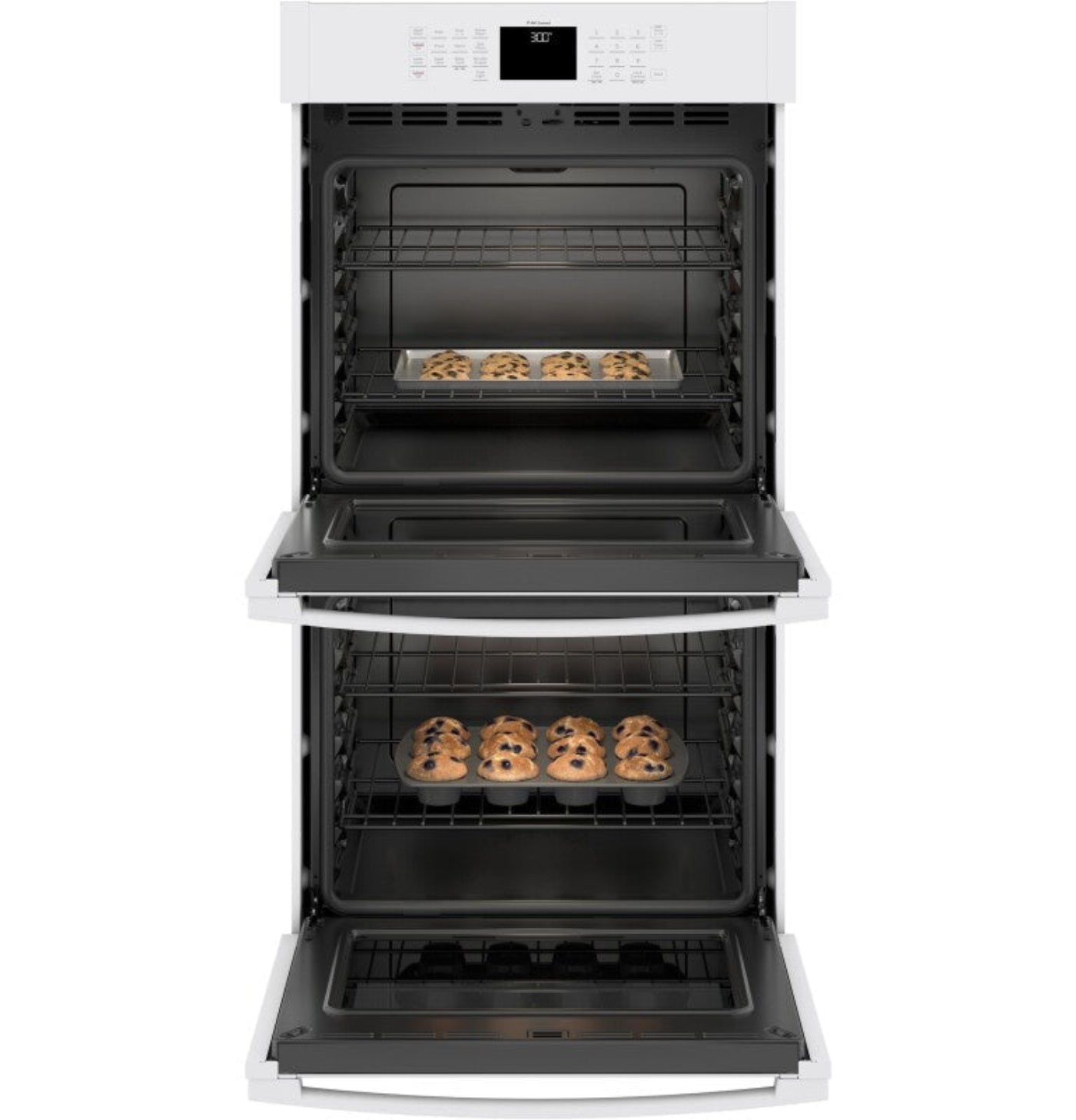 GE Appliances  27" Smart Built-In Double Wall Oven White - JKD3000DNWW